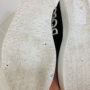 Black & white logo Dolce & Gabbana suede boots